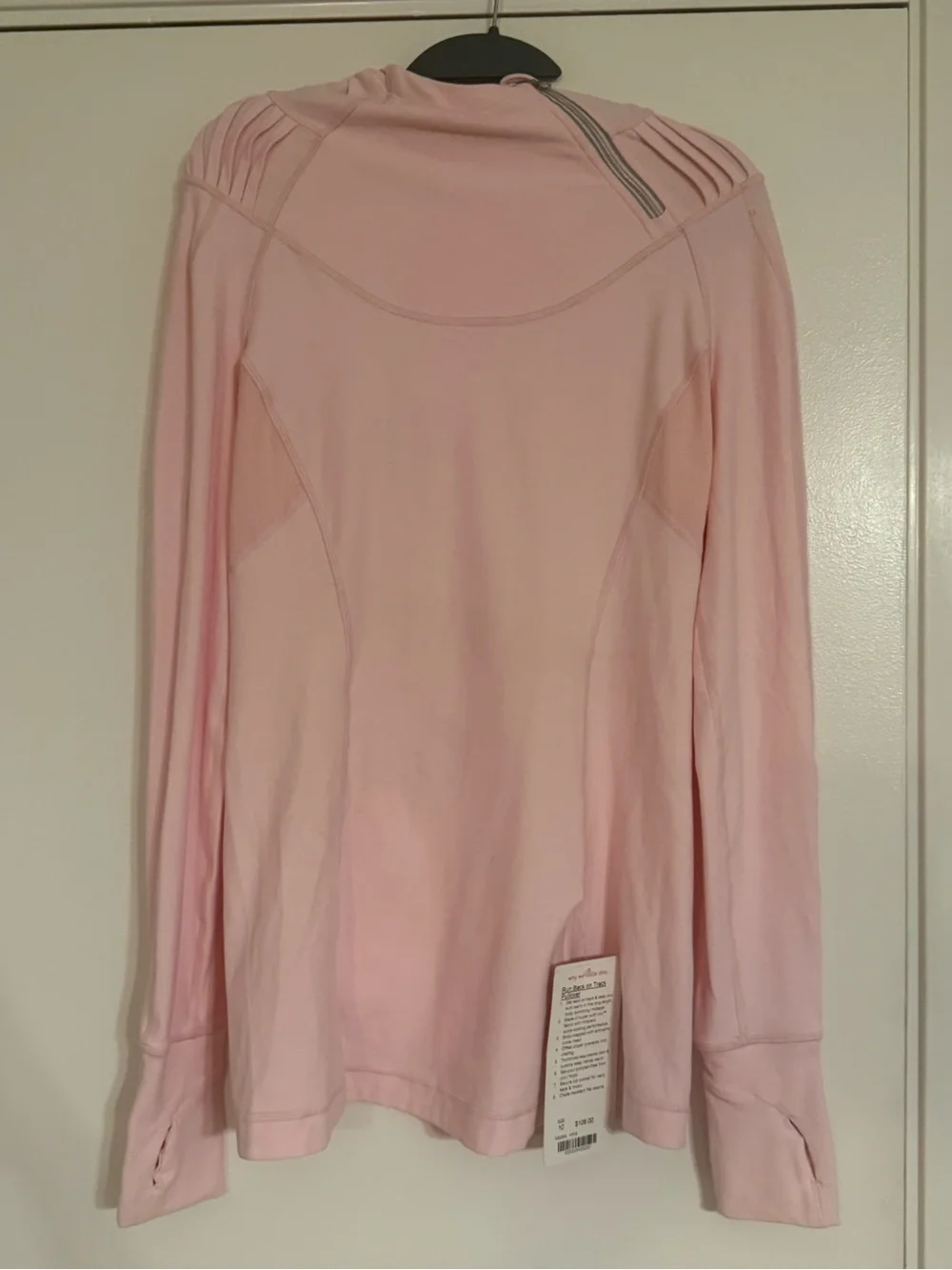 lululemon athletica Pale Pink Long Sleeve Performance Top